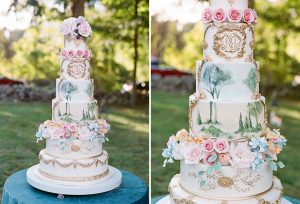 Luxurious and Romantic Custom Wedding Cakes in Connecticut-Bespoke Wedding Cakes by Premier Cake Designer Ana Parzych